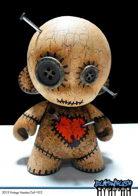 Group of spine chilling voodoo dolls